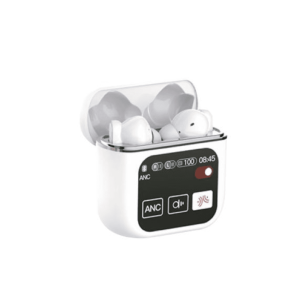 AURICULAR IN EAR BLUETOOTH SD09 BLANCO CON PANTALLA INTELIGENTE ANC/ANC