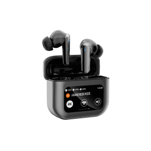 AURICULAR IN EAR BLUETOOTH SD09 NEGRO CON PANTALLA INTELIGENTE ANC/ANC