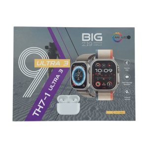 KIT AURICULAR Y RELOJ SMARTWATCH C/MALLA INTERCAMBIABLE TH7-1 ULTRA 3